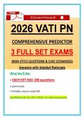2026 VATI PN Comprehensive Predictor Exam &vert; NGN-Style Questions & Case Scenarios &vert; VATI Nursing Exam &vert; 100&percnt; Verified Graded A&plus;