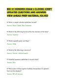 BIO 117 HONDROS EXAM 3 CLOSING SCRIPT &NewLine;UPDATED QUESTIONS AND ANSWERS &NewLine;VIEW AHEAD PREP MATERIAL SOLVED