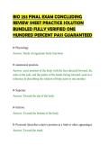 BIO 253 FINAL EXAM CONCLUDING &NewLine;REVIEW SHEET PRACTICE SOLUTION &NewLine;BUNDLED FULLY VERIFIED ONE &NewLine;HUNDRED PERCENT PASS GUARANTEED