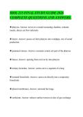BIOL 235 FINAL STUDY GUIDE 2026 &NewLine;COMPLETE QUESTIONS AND ANSWERS&period;