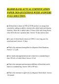 BLOOD BANK ACTUAL CERTIFICATION &NewLine;PAPER 2026 QUESTIONS WITH ANSWERS &NewLine;FULL SOLUTION&period;