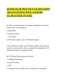 BLOOD BANK PRACTICE EXAMINATION &NewLine;2026 QUESTIONS WITH ANSWERS &NewLine;GUARANTEED TO PASS&period; 