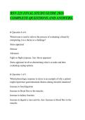 BSN 225 FINAL STUDY GUIDE 2026 &NewLine;COMPLETE QUESTIONS AND ANSWERS&period;