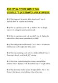 BST FINAL STUDY SHEET 2026 &NewLine;COMPLETE QUESTIONS AND ANSWERS&period; 