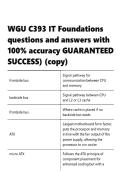 WGU C268 Study Guide for EXCEL PA questions and answers with 100- accuracy 2026 