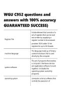 WGU C952 questions and answers with 100- accuracy 2026 GUARANTEED SUCCESS&rpar;&period;