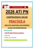 2026 ATI PN Comprehensive Online Practice A&vert; NGN Nursing Questions & Case Scenarios&vert; 2026 ATI Pediatrics Nursing Exam &vert; 100&percnt; Graded A&plus;