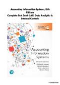 Accounting Information Systems&comma; 15th Edition &ndash; Marshall B&period; Romney&comma; Paul J&period; Steinbart&comma; Scott L&period; Summers & David A&period; Wood &vert; Complete Test Bank &vert; Accounting Information Systems&comma; Data Analytics & Auditing Exam Prep