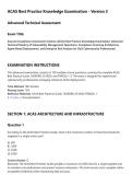 ACAS Best Practice Knowledge Examination - Version 3&NewLine;Advanced Technical Assessment