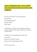 CDCR COMPREHENSIVE TEST SCRIPT &NewLine;2026 QUESTIONS WITH SOLUTIONS 100&percnt; &NewLine;CORRECT&period;