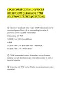 CDCR CORRECTIONAL OFFICER &NewLine;REVIEW 2026 QUESTIONS WITH &NewLine;SOLUTIONS TESTED QUESTIONS&period;