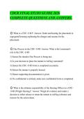 CDCR FINAL STUDY GUIDE 2026 &NewLine;COMPLETE QUESTIONS AND ANSWERS