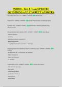 PNH301 - Test 2 Exam UPDATED &NewLine;QUESTIONS AND CORRECT ANSWERS