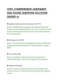 CDFA COMPREHENSIVE ASSESSMENT &NewLine;2026 SOLVED QUESTIONS SOLUTIONS &NewLine;GRADED A&plus;