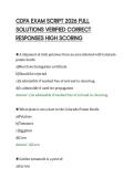 CDFA EXAM SCRIPT 2026 FULL &NewLine;SOLUTIONS VERIFIED CORRECT &NewLine;RESPONSES HIGH SCORING
