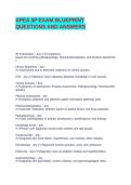 APEA 3P EXAM BLUEPRINT QUESTIONS AND ANSWERS