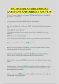 BSC 101 Exam 3 Wodika UPDATED &NewLine;QUESTIONS AND CORRECT ANSWERS