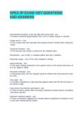 APEA 3P EXAM&colon; KEY QUESTIONS AND ANSWERS&NewLine;&NewLine;&NewLine;