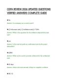CDFA REVIEW 2026 UPDATED QUESTIONS &NewLine;VERIFIED ANSWERS COMPLETE GUIDE