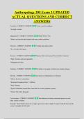 Anthropology 205 Exam 3 UPDATED &NewLine;ACTUAL QUESTIONS AND CORRECT &NewLine;ANSWERS