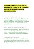 CEBS GBA 2 PRACTICE EXAM END OF &NewLine;COURSE STUDY GUIDE LATEST UPDATED &NewLine;ACTUAL TESTED QUESTIONS AND &NewLine;CORRECT ANSWERS