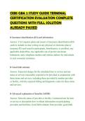 CEBS GBA 2 STUDY GUIDE TERMINAL &NewLine;CERTIFICATION EVALUATION COMPLETE &NewLine;QUESTIONS WITH FULL SOLUTION &NewLine;ALREADY PASSED