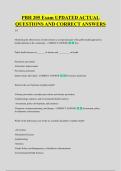 PBH 205 Exam UPDATED ACTUAL &NewLine;QUESTIONS AND CORRECT ANSWERS