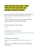 CEFM PRACTICE TEST EXAM 1 FINAL &NewLine;PAPER SOLVED QUESTIONS AND &NewLine;ANSWERS COMPLETE REVIEW 