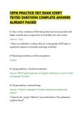 CEFM PRACTICE TEST EXAM SCRIPT &NewLine;TESTED QUESTIONS COMPLETE ANSWERS &NewLine;ALREADY PASSED