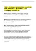 NUR 2474 EXAM STUDY GUIDE 2 &lpar;ACTUAL&NewLine;2026&sol;2027&rpar; FULL QUESTIONS AND&NewLine;ANSWERS&period; GRADED A&plus;