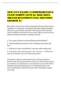 NUR 2474 EXAMS 5 COMPREHENSIVE&NewLine;EXAM SCRIPT &lpar;ACTUAL 2026&sol;2027&rpar;&NewLine;SOLVED QUESTIONS FULL SOLUTION&period;&NewLine;GRADED A&plus;
