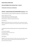 Hawaii Notary Public Exam&NewLine;Advanced Multiple-Choice Question Bank &ndash; Version 2&NewLine;150 Questions with Answers and Rationales
