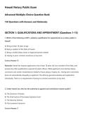 Hawaii Notary Public Exam&NewLine;Advanced Multiple-Choice Question Bank&NewLine;150 Questions with Answers and Rationales