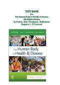 The Human Body in Health & Disease 8th Edition Test Bank &vert; Patton&comma; Bell&comma; Thompson&comma; Williamson &vert; Instant Access