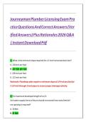 Journeyman Plumber Exam Practice Test 2026 &vert;  Licensing Questions with Rationales &vert; Instant PDF Download&NewLine;