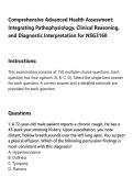 Comprehensive Advanced Health Assessment&colon;&NewLine;Integrating Pathophysiology&comma; Clinical Reasoning&comma;&NewLine;and Diagnostic Interpretation for NSG3160
