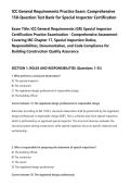 ICC General Requirements Practice Exam&colon; Comprehensive&NewLine;150-Question Test Bank for Special Inspector Certification