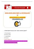 BIOS 255N Anatomy & Physiology III Exam Questions and Answers &lpar;PDF&rpar; &vert; 2026 &vert; Chamberlain Study Guide