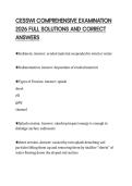 CESSWI COMPREHENSIVE EXAMINATION &NewLine;2026 FULL SOLUTIONS AND CORRECT &NewLine;ANSWERS