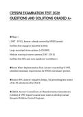 CESSWI EXAMINATION TEST 2026 &NewLine;QUESTIONS AND SOLUTIONS GRADED A&plus; 