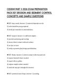 CESSWI PART 3 2026 EXAM PREPARATION &NewLine;PACK KEY EROSION AND SEDIMENT CONTROL &NewLine;CONCEPTS AND SAMPLE QUESTIONS