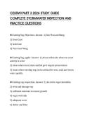 CESSWI PART 3 2026 STUDY GUIDE &NewLine;COMPLETE STORMWATER INSPECTION AND &NewLine;PRACTICE QUESTIONS