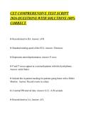 CET COMPREHENSIVE TEST SCRIPT &NewLine;2026 QUESTIONS WITH SOLUTIONS 100&percnt; &NewLine;CORRECT&period;