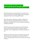 CET FINAL STUDY GUIDE 2026 &NewLine;COMPLETE QUESTIONS AND ANSWERS&period;