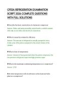 CFESA REFRIGERATION FINAL SCRIPT 2026 &NewLine;COMPLETE HVAC QUESTIONS AND &NewLine;ANSWERS PACKAGE