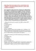 MRO PRACTICE EXAM 200 ACTUAL QUESTIONS AND &NewLine;CORRECT ANSWERS WITH RATIONALE LATEST 2026 &NewLine;ALREADY GRADED A&plus;