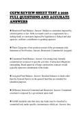 CGFM REVIEW SHEET TEST 2 2026 &NewLine;FULL QUESTIONS AND ACCURATE &NewLine;ANSWERS