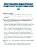 CGSS FINAL TEST 2026 QUESTIONS&NewLine;WITH CORRECT ANSWERS GRADED&NewLine;A&plus;