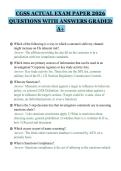 CGSS ACTUAL EXAM PAPER 2026&NewLine;QUESTIONS WITH ANSWERS GRADED&NewLine;A&plus;