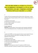 MSN DE HESI MEDICAL-SURGICAL EXAM 2 &ndash; NSG 523 HERZING UNIVERSITY&sol; ACTUAL EXAM  QUESTIONS AND 100&percnt; VERIFIED ANSWERS  WITH RATIONALES GRADED A&plus; LATEST